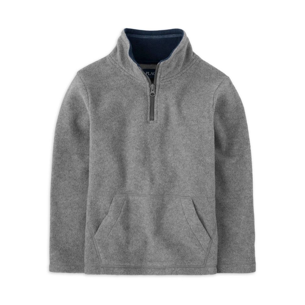 The Children's Place Quarter Zip Pullover Fleece Top Athletic Sweater Boys Large